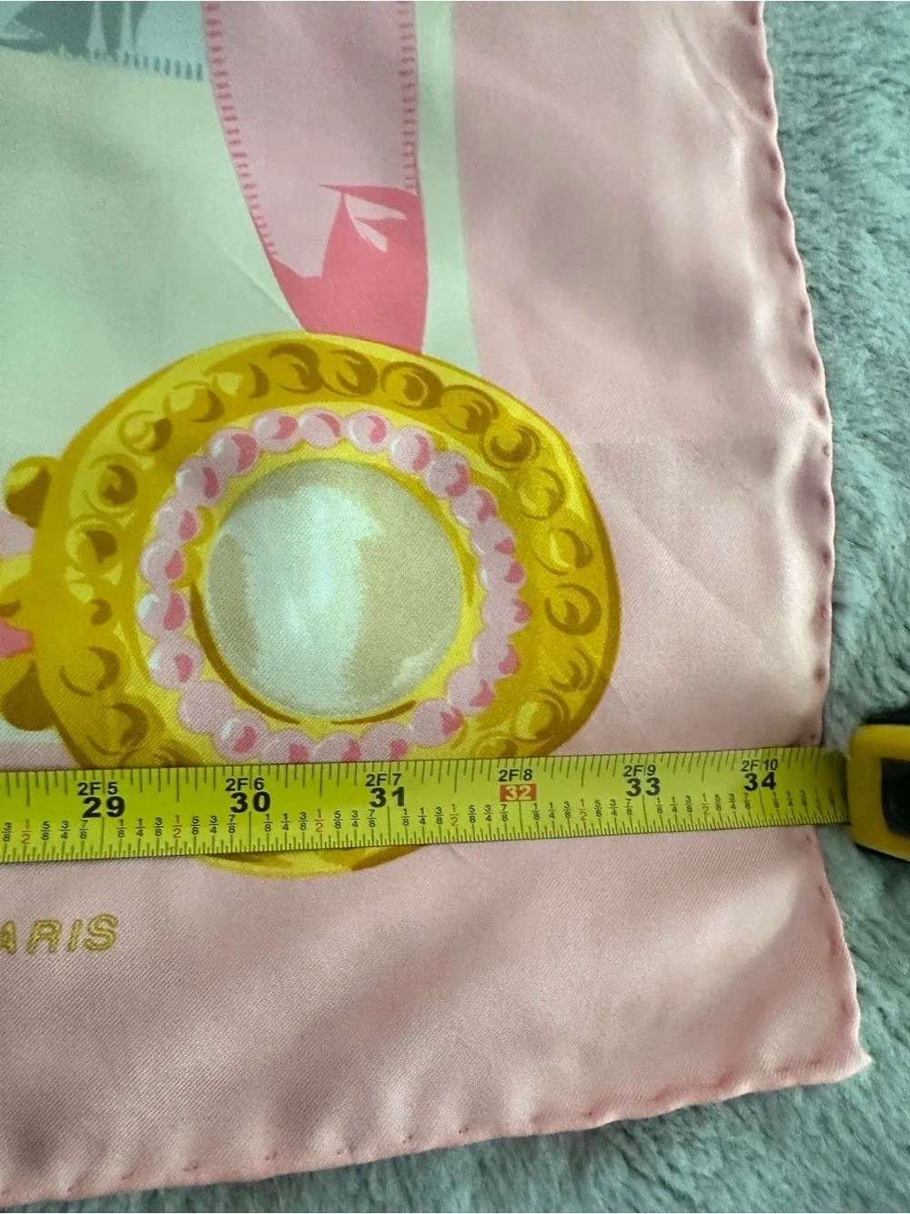 Celine Pink Silk Scarf